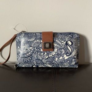 NWT: Sakroots Navy Spirit Desert Large crossbody